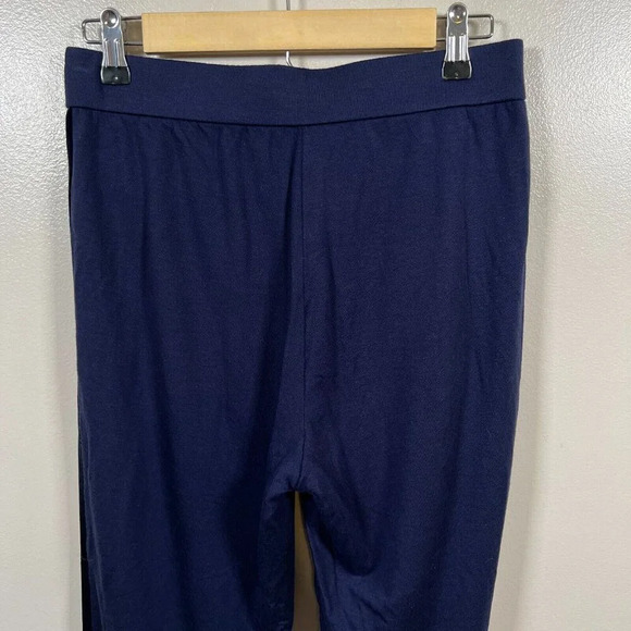 Eileen Fisher Jogger Track Pants Size Small Petite Blue Velvet Stripe Comfy - Picture 10 of 11